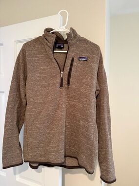 Patagonia Men’s Heathered Brown Quarter-Zip Pullover